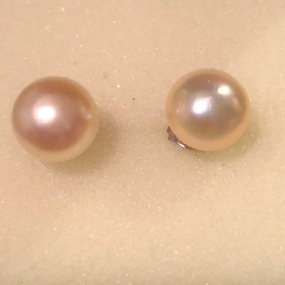 Sterling silver freshwater pearl earrings